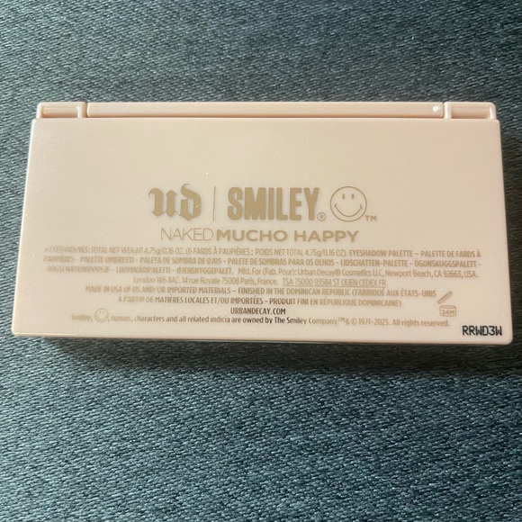 NWT URBAN DECAY X SMILEY NAKED MINI EYESHADOW PALETTE “Mucho Happy” - Picture 3 of 4